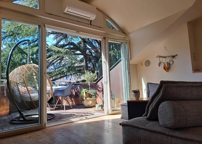 Mansarde Zeder In Privatvilla Im Zentrum Merans Apartment *